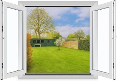 Set van 4 Insectenwerende Netten voor Raam, Geen Boren Nodig, 120 x 120 cm, Zelfklevend en Aanpasbaar, Ideaal voor Muggenschermen en Ventilatie