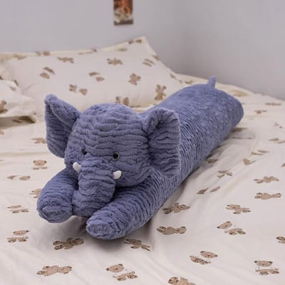 Kawaii Lange Reusachtige Krullende Dier Konijn Pluche Kussen Pop Olifant Konijn Beer Dinosaurus Zacht Kussen Huisdecoratie Slaapbegeleider about 90cm