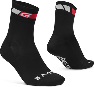 GripGrab - Classic Regular Cut Zomer Fietssokken 1 Paar Coolmax Wielersport Sokken - Zwart - Unisex - Maat S (38-41)