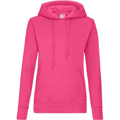 Fruit of the Loom Dames/Dames Klassieke Hoodie (Fuchsia)