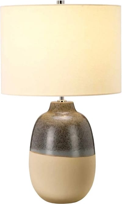 Elstead Lighting LED Tafellamp Grange Park | 1X E27 Max 60W | Grey/Brown