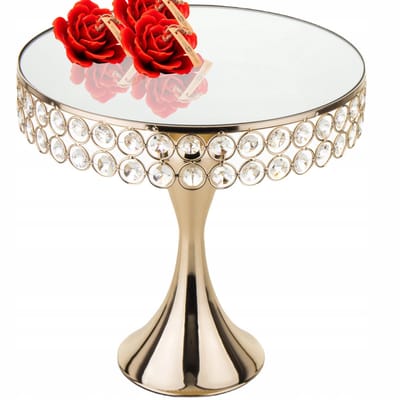 Gouden Decoratieve Taartstandaard 28 cm
