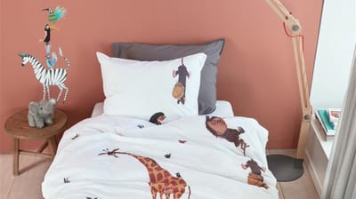 Beddinghouse x Fiep Amsterdam Dieren van Fiep Kinderdekbedovertrek - Eenpersoons - 140x200/220 cm - Multi