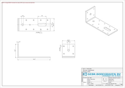 GB Hoekanker zwaar sendzimir verzinkt 65 x 155 x 4mm 07247