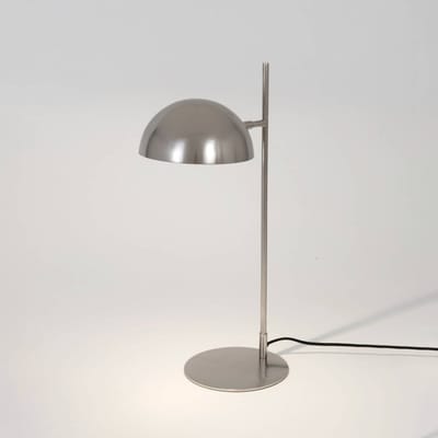 Holländer Miro tafellamp, zilverkleurig, hoogte 58 cm, ijzer/messing