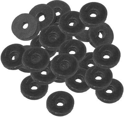 Flat Rubber Seals M4 - 24 Stuks, 4 mm Dikte, ID 13 mm, OD 3 mm, Voor Waterdichte Afdichtingen en Montage van Bouten