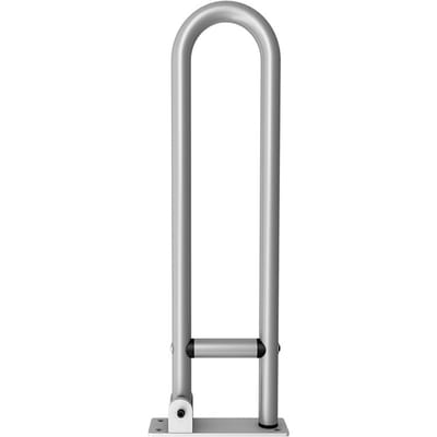 Aluminiumlegering Leuning voor Toilet Anti-val / Anti-slip Badkamer Leuning Opklapbare Veiligheidsleuning zilver