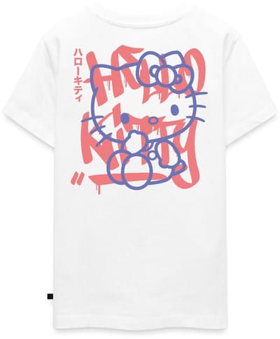 Hello Kitty Met Graffiti-Stijl Lettertype Premium T-Shirt Tiener