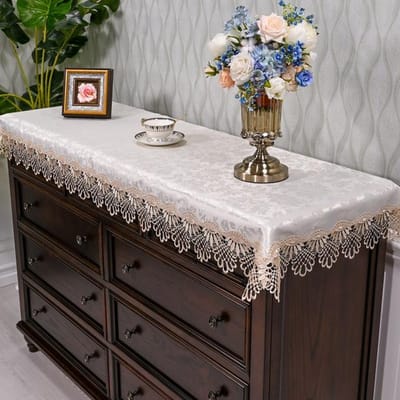 Tafelkleed Rechthoek Tafelkleden Europa Koffie Geborduurd Kant Tv-kast Shopbox Tafelkleed Tafelkleed Lange Strook Stofhoes 60X120cm