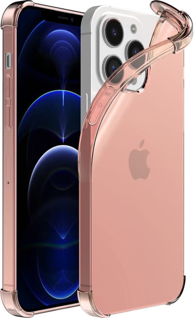 Smartphonica iPhone 12/12 Pro transparant siliconen hoesje - Lichtroze geschikt voor iPhone 12;iPhone 12 Pro