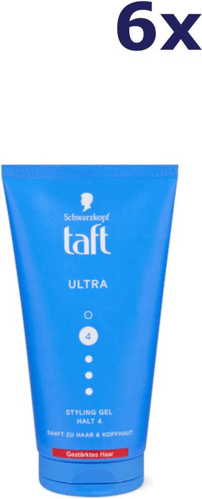 6x Taft Ultra Styling Gel 150 ml