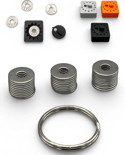 Sluitring Stempel - Metaal Graveren - Crypto Back-up - Made in Germany - 24mm M8