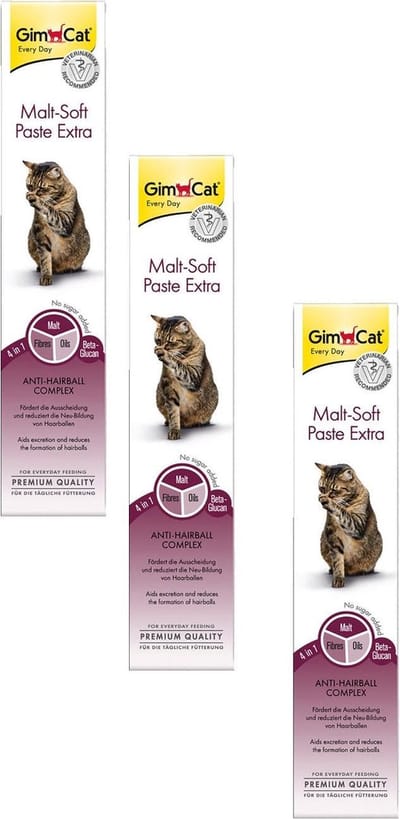 Gimcat Malt-Soft Pasta Naturel - Kattensnack - 3 x 50 g
