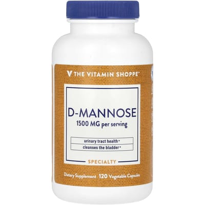 The Vitamin Shoppe, d-mannose, 1 500 mg, 120 gélules végétales (500 mg par gélule)