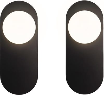 Moderne Wandlamp Set van 2 met Melkglas - Vintage Wandlampen voor Slaapkamer, Woonkamer en Badkamer
