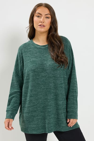 Yours Groene Zachte Trui Size 44