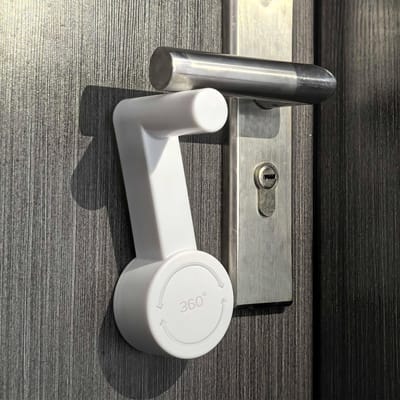 Dailygoods- Deurslot Veiligheid - Kinderbeveiligingsdeurslot - Deurslot Slaapkamer - Deurslot Zonder Boren - Deursloten - Eenvoudige Installatie - Deurklinkslot