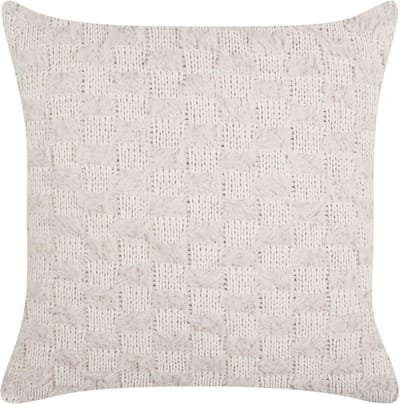 BASALIM - Sierkussen - Beige - 45 x 45 cm - Polyester