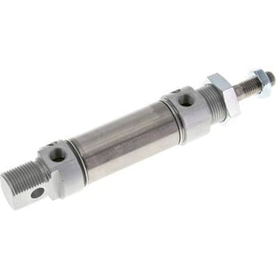 ISO 6432 Ronde Dubbelwerkende Cilinder 25-25mm - Magnetisch - Demping