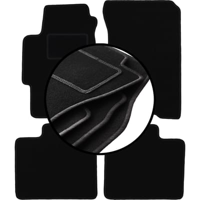 Complete set veloursmatten voor: Honda Accord VI stationwagen, sedan, Type-R (1997-2002)