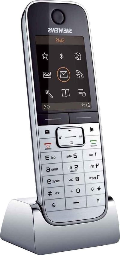 Draadloze Telefoon Handset - Extra Handset Oplader - Thuis Bellen - Stralingsvrij - 500 Adresboek - Metaal Zwart
