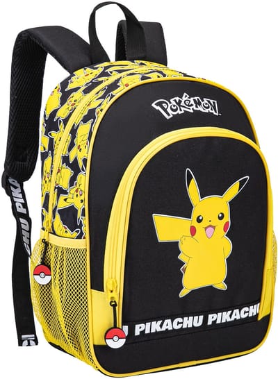 Pokémon Rugzak met Pikachu – Rugtas Jongens en Meisjes - 38x30x12cm - 2 Vakken – Officieel Gelicenseerd – Schooltas voor Kinderen 4-8 Jaar