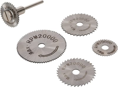 Silverline Snijschijven Set - HSS - Ø 22-44 mm - 6-delig - Voor Nauwkeurig Zagen