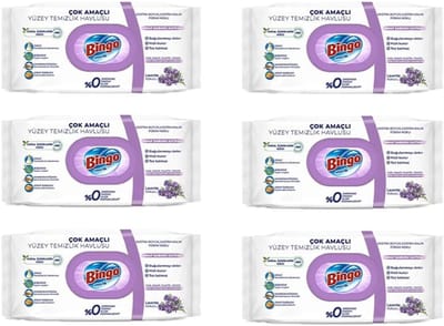 Bingo Clean Schoonmaakdoekjes Lavandel 6 x 96 stuks