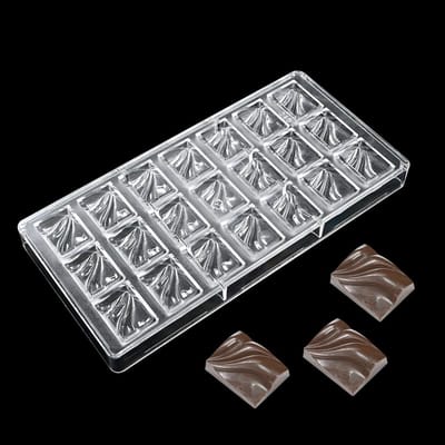 Polycarbonaat Chocoladevorm voor het Maken van Chocoladerepen - Herbruikbaar, Antikleef en Voedselveilig voor Thuis en Professioneel Gebruik