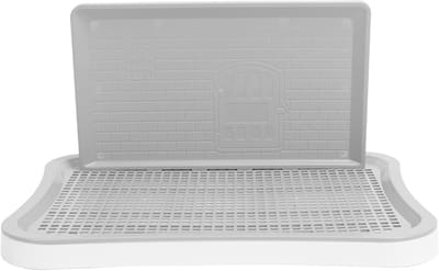 Honden Training Toilet - Plasbak Puppy - Zindelijkheidstraining Hond - Wandmontage Ontwerp - 50 x 37 x 6 cm - Grijs