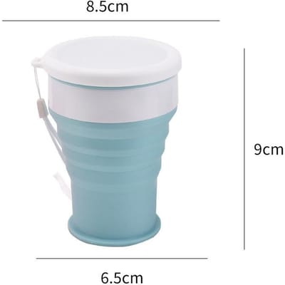 200 ml siliconen opvouwbare glazen kampeerreismok draagbare telescopische koffiekopje buitenwaterbeker opvouwbare waterfles drinkgerei 200ML