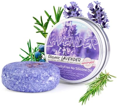 Shampoo Bar - Lavendel - Natuurlijk en Vegan - 60gr - Bio - Duurzaam - Handgemaakt - Handmade - Milieuvriendelijk - Plantaardig - Rotzooi Vrij