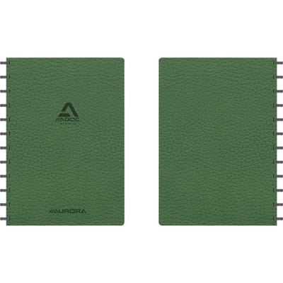 Adoc Business schrift | ft A4 | 144 bladzijden | geruit 5 mm | groen