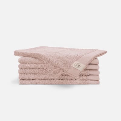 Walra Remade Washandjes 16x21 - set van 10 - Zware kwaliteit - Poeder Roze
