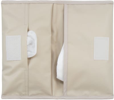 KipKep Napper Luier-etuitje - Cookie - tasje voor luiers en doekjes to go - rPET - wasbaar - gecoat - zandkleur, beige