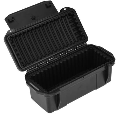 SPHProducts - Waterproof Shockproof Box - Mini opslag - Zwart - Ideaal voor buitenactiviteiten - Duurzaam en compact - Geschikt voor vissen en kamperen