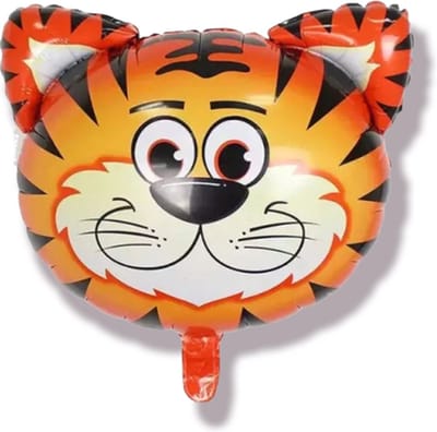 folieballon tijger mini, 26x30cm , 2 stuks