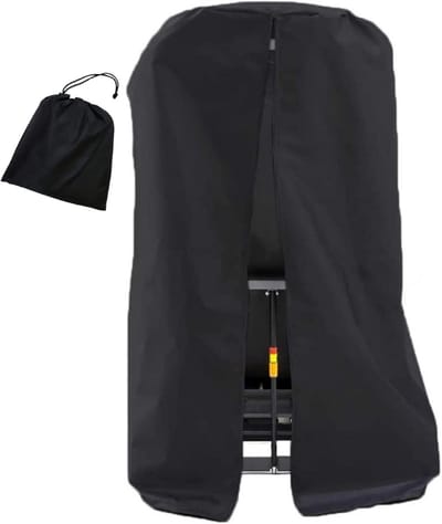 Loopbandhoes Beschermhoes - Fitnessapparaten Cover - Thuis Trainen - Winddicht met Trekkoorden - 95 x 75 x 160 cm - Zwart