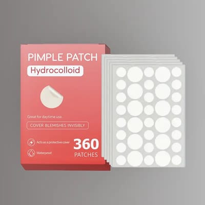 Hydrocolloïde Acne Pleister - puisjes stickers - 360 stuks, Geurloos en Alcoholvrij, Geschikt voor alle huidtypes, Dag- en Nachtgebruik