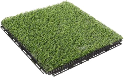 Kunstgras Mat - Decoratie Tegel - Tuin Versieren - Realistisch Ornament - 30x30 cm - Groen