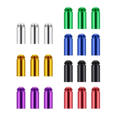 Multikleur dart flight beschermers set – aluminium dart flight beschermers voor heren en dames – dart flight protector voor bescherming en 90 graden vormcorrectie van dart flights – dart accessoires – set van 21 stuks