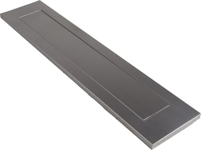 Wovar Brievenbusklep Aluminium met Veer Recht Binnendraaiend | Per Stuk | Briefplaat