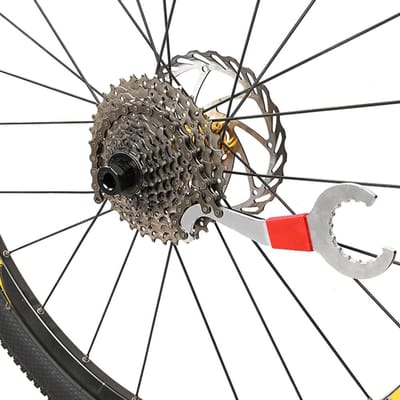 WEST BIKING Fietsreparatiesets Fietskettingenfrees Beugel Vliegwielverwijderaar Fietssleutel veelkleurig