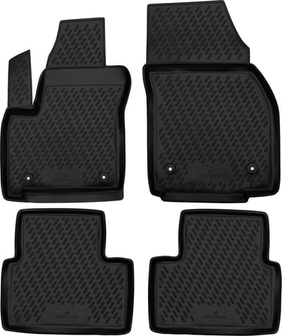 Walser Rubberen Voetmatten XTR geschikt voor Opel Meriva B (S10) 2010 - 2017