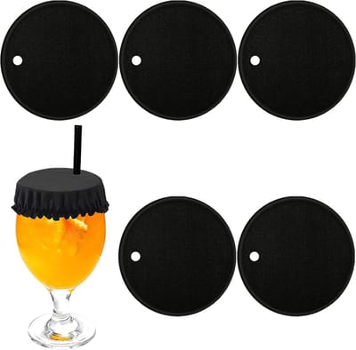 Set van 5 Herbruikbare Drinkdeksels, Bescherming Tegen Spiking, Ideaal voor Feesten en Uitgaan met Vriendinnen