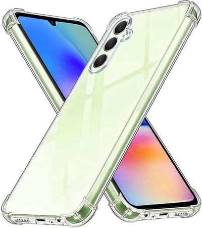 Shockproof Flexibele achterkant Silicone hoesje transparant Geschikt voor: Samsung Galaxy A05s