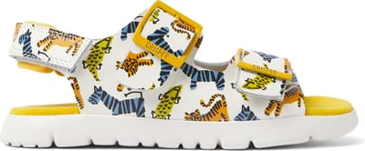 Camper Oruga Sandalen - Kinderen - Wit / Oranje - 31