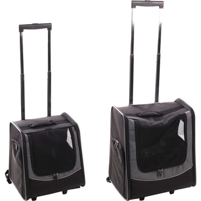 Flamingo Calypto - Smart Trolley Honden - Smart Trolley Calypto Zwart L 42x34x53cm - 1st - 136536 - 1st