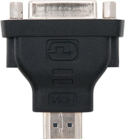 Nanocable 10.15.0701 tussenstuk voor kabels HDMI DVI (24 + 1) Zwart