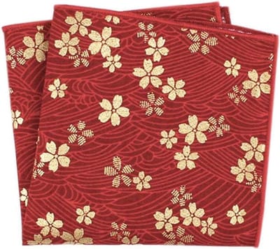 Zakdoek Heren - Elegante Stof - Feestelijk Accessoire - Klassiek Patroon - 33x28cm - Rood
